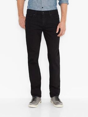 LEVI'S MENS 511 SLIM FIT BLACK JEAN